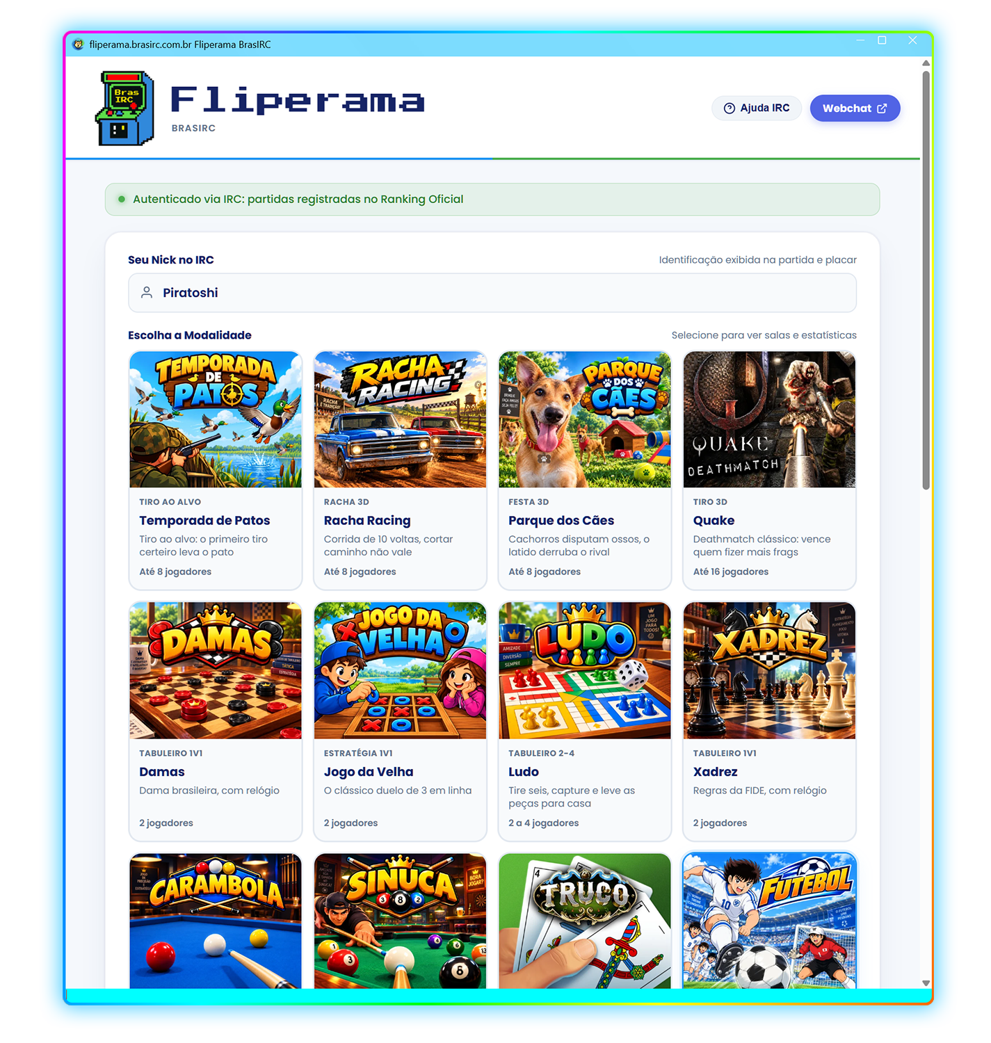 Fliperama BrasIRC